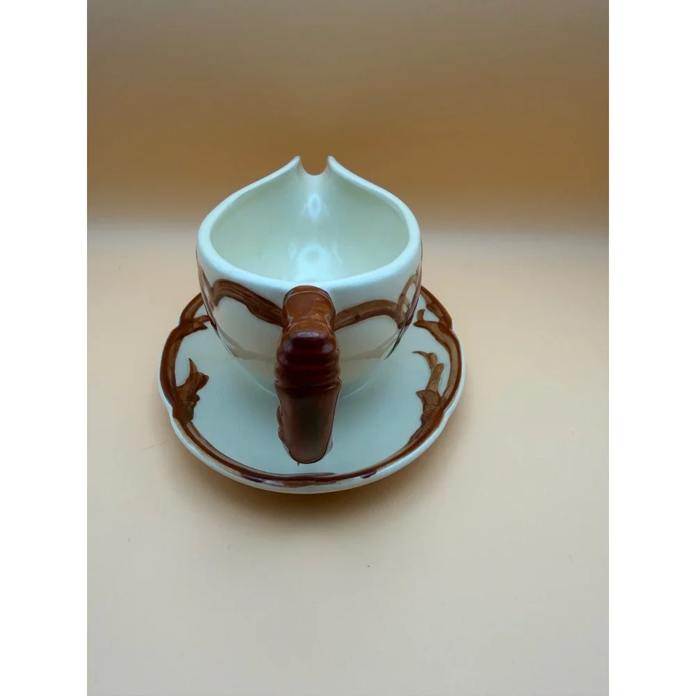 Franciscan Apple Gravy Boat with Attached Underplate Earthenware Made in USA